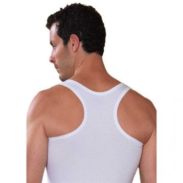Şahinler E030 Beyaz Erkek Çapraz Askılı Atlet