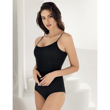 Şahinler MB864-SH48 Siyah İp Askılı Body