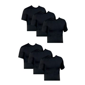 Şahinler ME004 Siyah Paket 6'lı Erkek Atlet