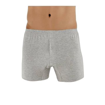 Şahinler ME010 Gri 6'lı Paket Penye Pamuk Erkek Boxer