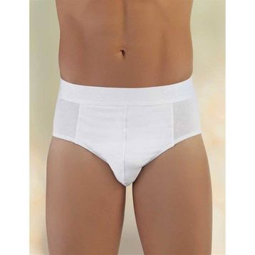 Şahinler ME063 Beyaz Erkek Likralı Süprem Slip Külot