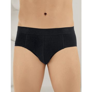 Şahinler ME063 Siyah Erkek Likralı Süprem Slip Külot