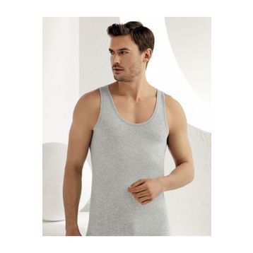 Şahinler ME067 Gri Geniş Askılı Likralı Süprem Atlet