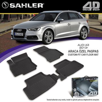 Sahler Audi A3 2013-2018 Siyah 4.5D Paspas