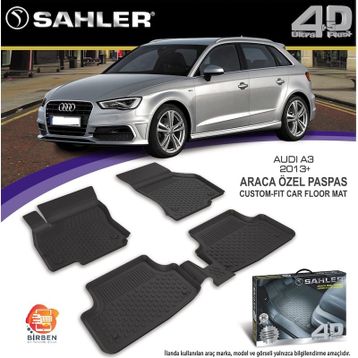 Sahler Audi A3 2013-2019 4.5D Havuzlu Paspas