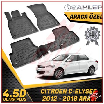 Sahler Citroen C-Elysee 2012-2018 Siyah 4.5D Paspas