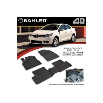 Sahler Renault Fluence 2009 Sonrası 4.5D Havuzlu Paspas