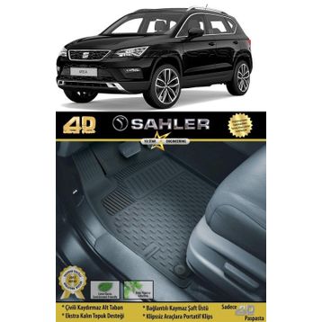 Sahler Seat Ateca 2017 4.5D Havuzlu Paspas