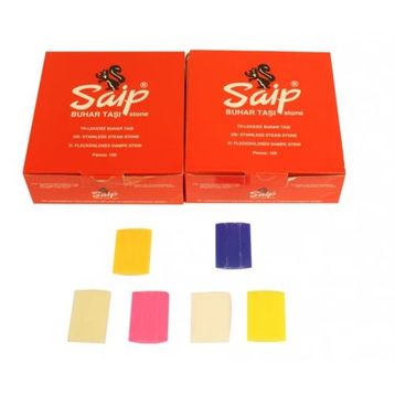 Saip Tekstil Renkli 100'lü Buhar Taşı