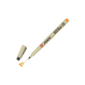 Sakura 05 Pigma Brush Pen Turuncu Fırça Uçlu Keçeli Kalem