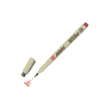 Sakura 12 Pigma Brush Pen Kahverengi Fırça Uçlu Keçeli Kalem