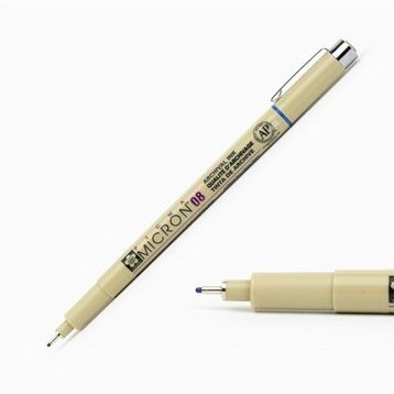 Sakura Pigma Micron 08 Mavi 0,5 mm Çizim Kalemi