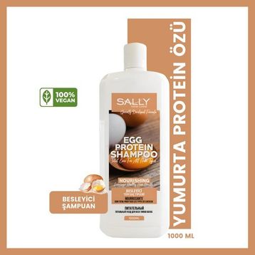 Sally 1 lt Egg Yumurta Protein Özlü Tüm Saç Tipleri Şampuan