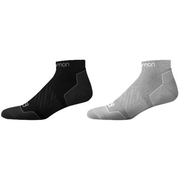 Salomon 160211404 Life Low 2p Siyah Gri Unisex Spor Çorap