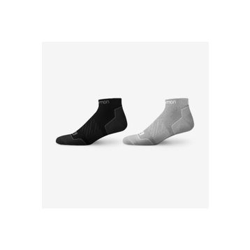 Salomon 160211404 Life Low 2p Siyah Gri Unisex Spor Çorap