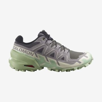Salomon 475820 Speedcross 6 W Castlerock Vanilla Ice Smoke Green Kadın Outdoor Ayakkabı