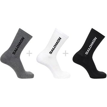Salomon Everyday Crew 3 Pack Bej Gri Beyaz Çorap
