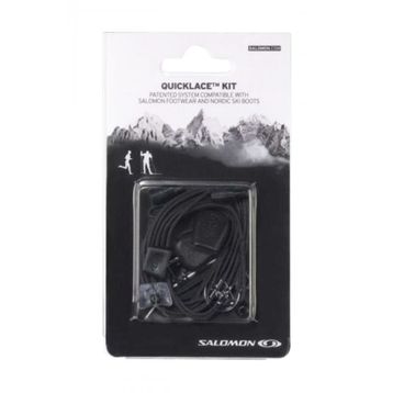 Salomon L32667200 Quiklace Siyah Unisex Bağcık
