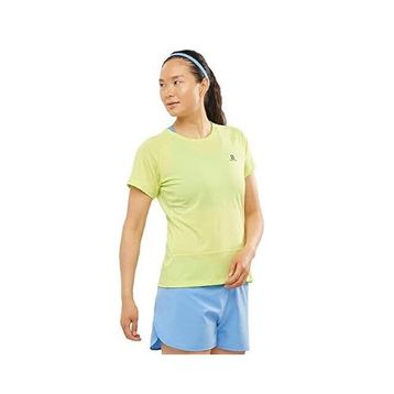 Salomon LC1729400 Sarı CROSS RUN Kadın Koşu Tişörtü
