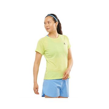 Salomon LC1729400 Sarı CROSS RUN Kadın Koşu Tişörtü