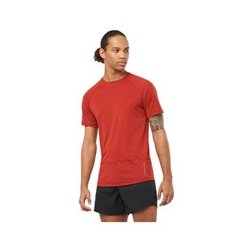 Salomon LC2138800 Kırmızı CROSS RUN Erkek Koşu Tişörtü