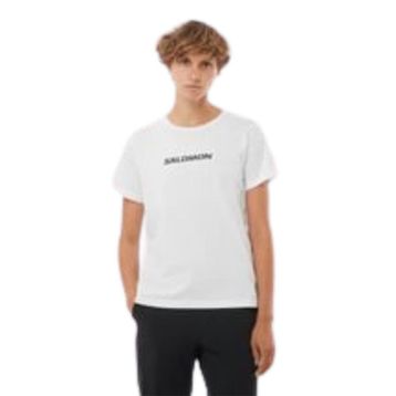 Salomon LC2217600 Logo SS Tee W Beyaz Kadın T-shirt