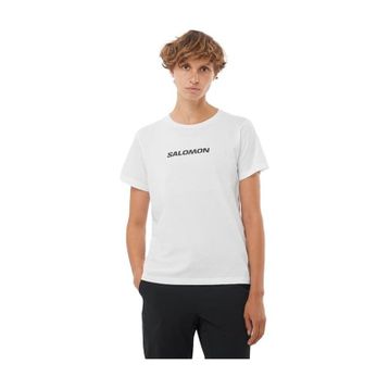 Salomon LC2217600 Logo SS Tee W Beyaz Kadın T-shirt