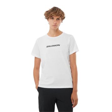 Salomon LC2217600 Logo SS Tee W Beyaz Kadın T-shirt