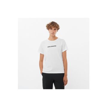 Salomon LC2217600 Logo SS Tee W Beyaz Kadın T-shirt