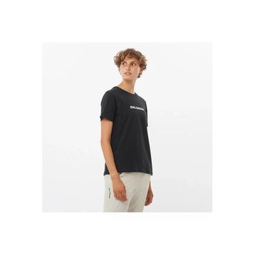 Salomon LC2217700 Logo SS Tee W Siyah Kadın T-shirt