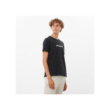 Salomon LC2217700 Logo SS Tee W Siyah Kadın T-shirt