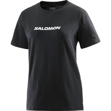 Salomon LC2217700 Logo SS Tee W Siyah Kadın T-shirt