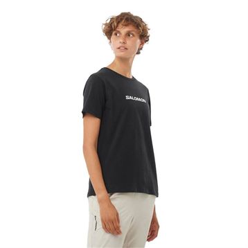 Salomon LC2217700 Logo SS Tee W Siyah Kadın T-shirt