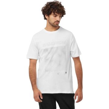 Salomon LC2246900 Graphic SS TEE M Beyaz Erkek T-shirt