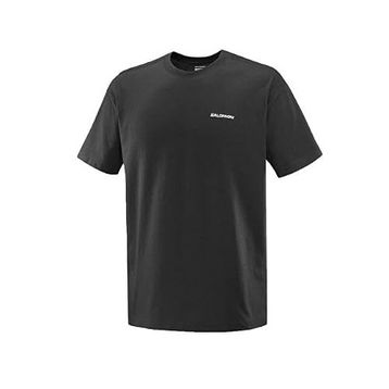 Salomon LC2527200 Siyah CHEST LOGO RELAXED Erkek Günlük Tişört