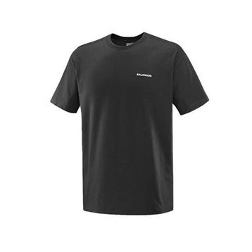 Salomon LC2527200 Siyah CHEST LOGO RELAXED Erkek Günlük Tişört