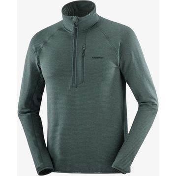 Salomon LC2707000 Yeşil Essential Lightwarm Yarım Fermuar Erkek Polar