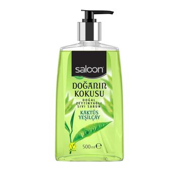 Saloon Doğanın Kokusu Kaktüs Yeşilçay 500 ml Sıvı Sabun (2 adet)