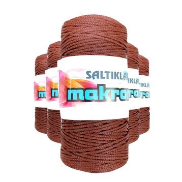Saltıklar 2060 Taba 100 gr 5 Adet Polyester Makrome İpi