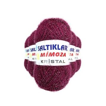 Saltıklar 26 5 Adet Mimoza Kristal Işıltılı Şal Patik Yelek İpi