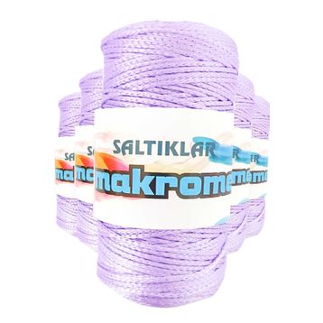 Saltıklar 3200 Lila 100 gr 5 Adet Polyester Makrome İpi
