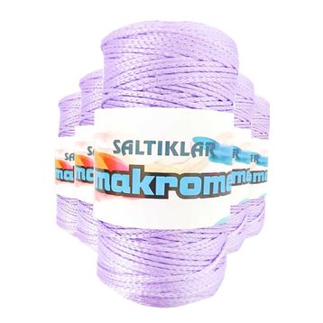 Saltıklar 3200 Lila 100 gr 5 Adet Polyester Makrome İpi