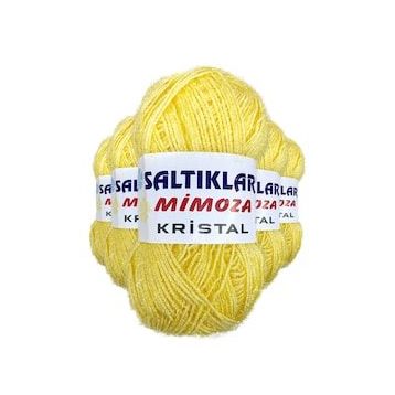 Saltıklar 48 5 Adet Mimoza Kristal Işıltılı Şal Patik Yelek İpi