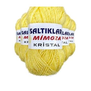 Saltıklar 48 5 Adet Mimoza Kristal Işıltılı Şal Patik Yelek İpi