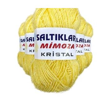 Saltıklar 48 5 Adet Mimoza Kristal Işıltılı Şal Patik Yelek İpi