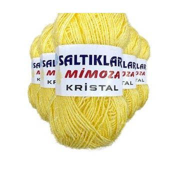 Saltıklar 48 5 Adet Mimoza Kristal Işıltılı Şal Patik Yelek İpi