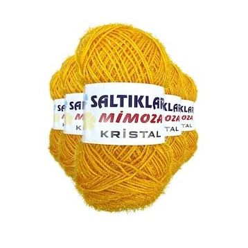 Saltıklar 75 5 Adet Mimoza Kristal Işıltılı Şal Patik Yelek İpi