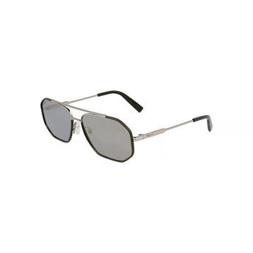Salvatore Ferragamo SF 303SL 726 60 Erkek Aynalı Geometrik Koyu Yeşil Metal Güneş Gözlüğü