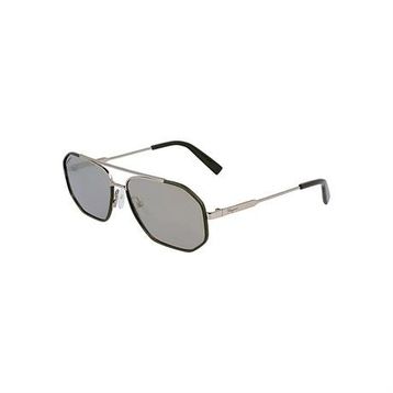 Salvatore Ferragamo SF 303SL 726 60 Erkek Aynalı Geometrik Koyu Yeşil Metal Güneş Gözlüğü