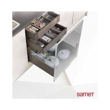 Samet Smart Flow Bordürsüz 500 mm Çekmece Rayı